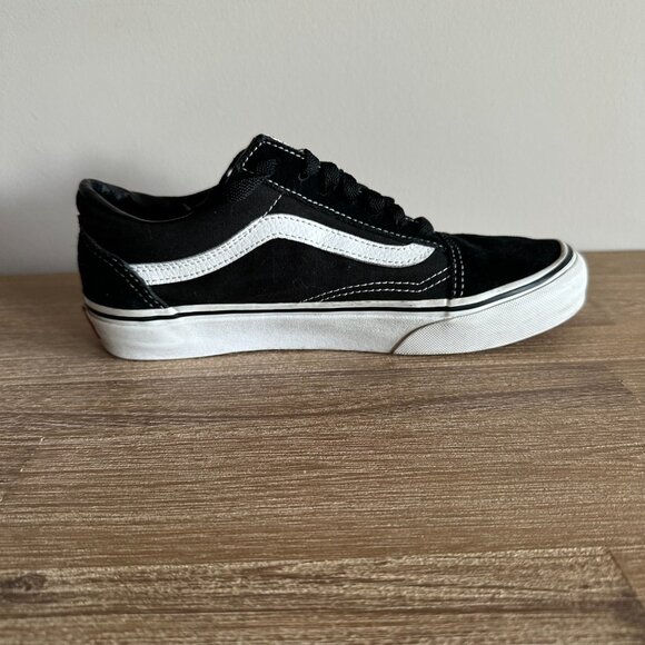 Vans Classic Old Skool Skate Sneakers Black Womens Size 7 - Picture 4 of 8